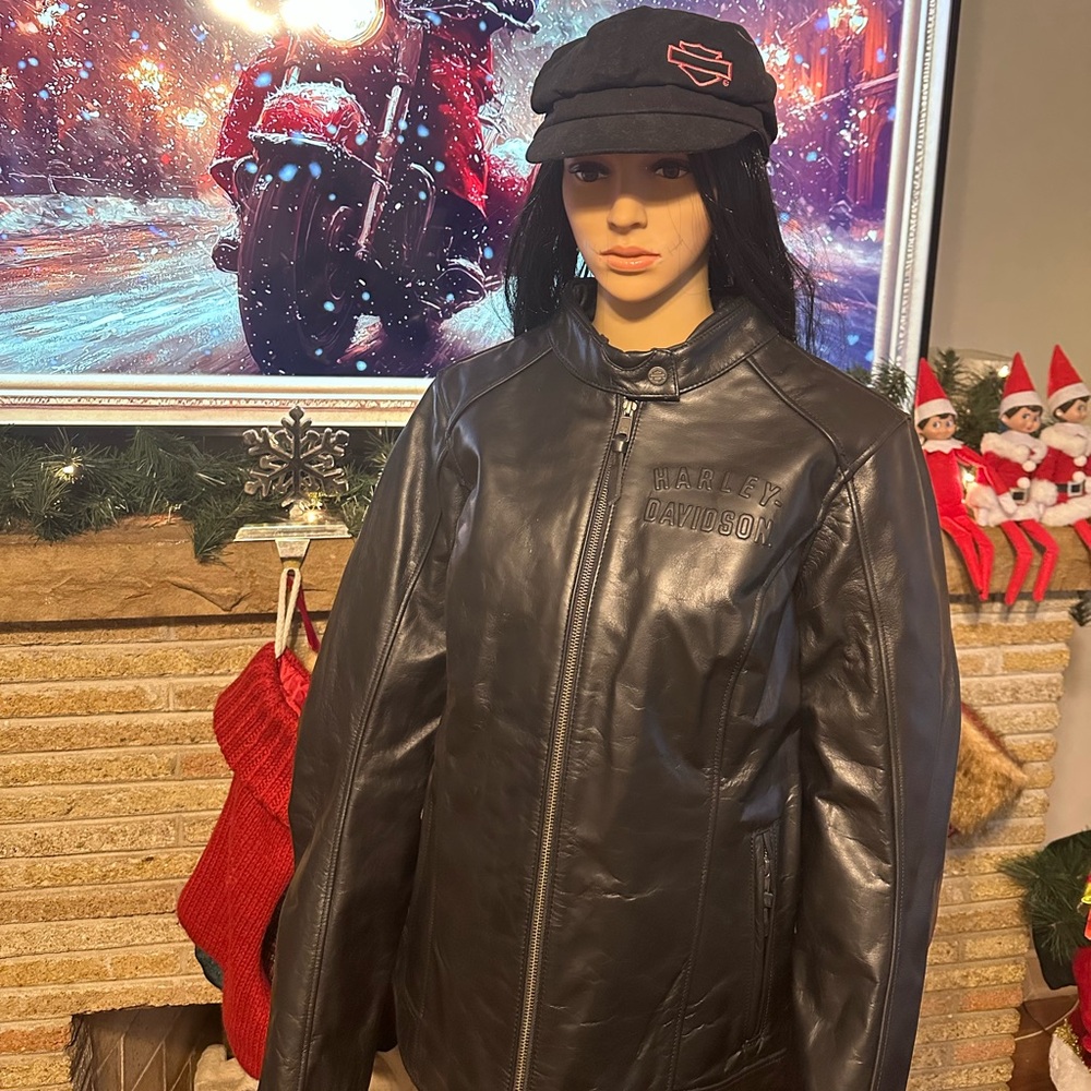 Women’s Harley-Davidson Black Leather Jacket size XL